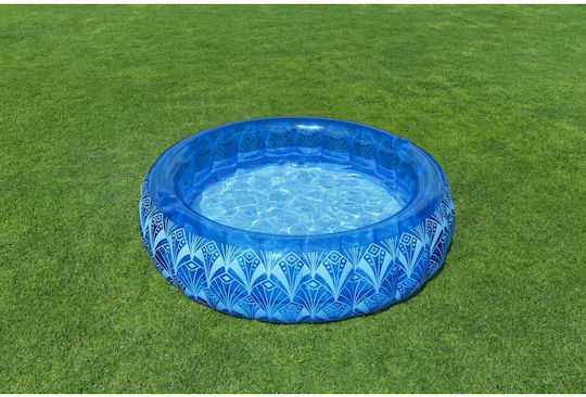 Bestway Παιδική Στρογγυλή Πισίνα PVC 401lt Φουσκωτή 168x53εκ. Μπλε