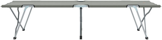 Klappbett Ohne Aluminium Matratze Einzeln Grau 194x62x42,5cm
