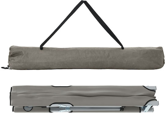 Klappbett Ohne Aluminium Matratze Einzeln Grau 194x62x42,5cm