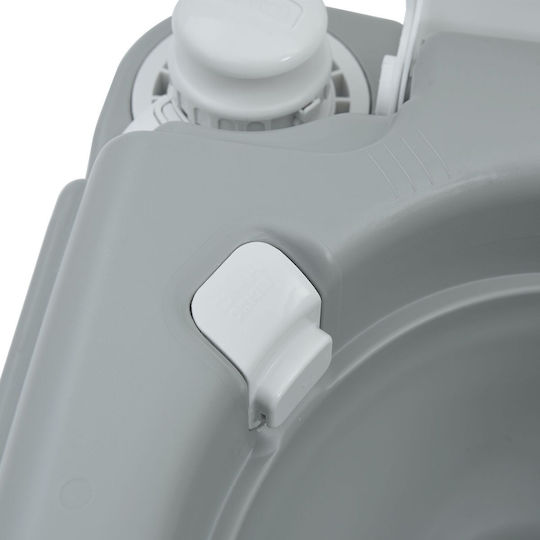 vidaxl Portable Camping Toilet Grey 10L Fresh Water 20L Waste Tank