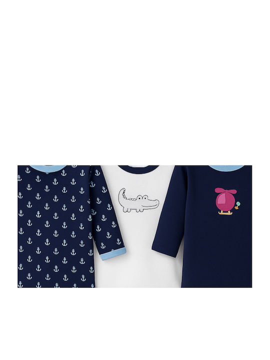Lullaby Set Body pentru Bebeluși Mânecă lungă Multicolor 3buc