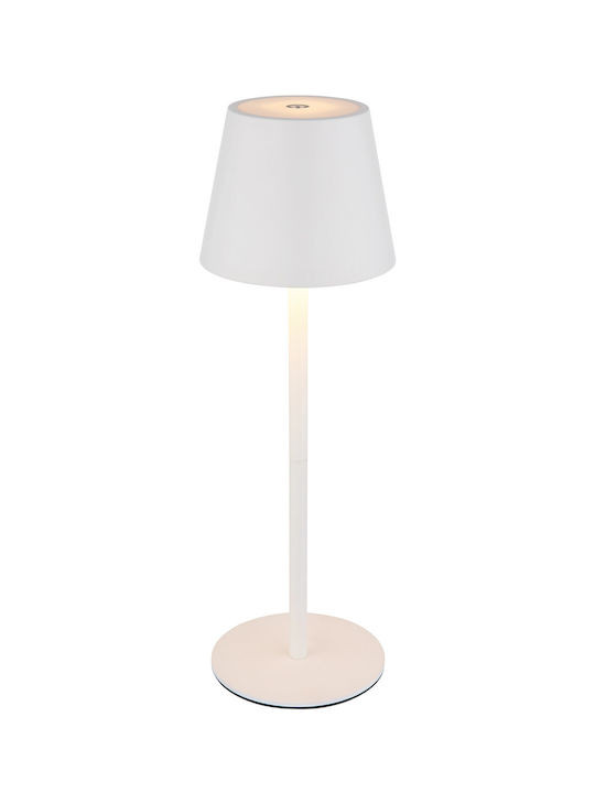 Globo Lighting Table Lamp with White Shade and Base