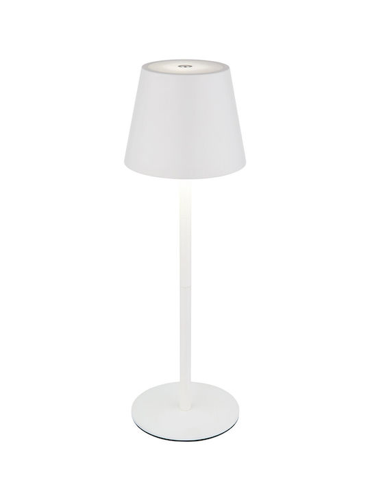 Globo Lighting Table Lamp with White Shade and Base