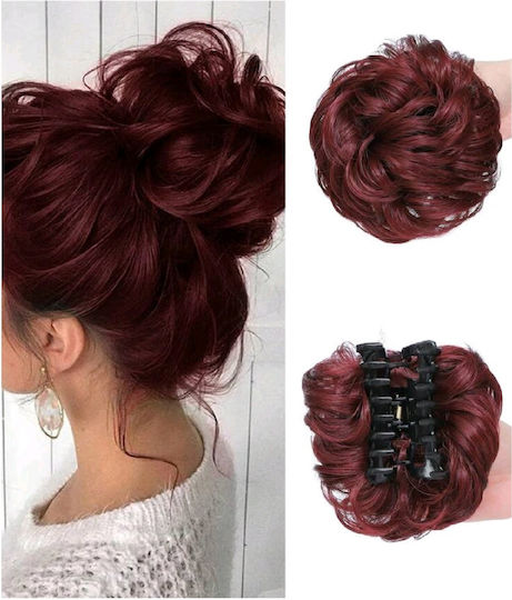 Extension in Dark Red Color Synthetic Hair
