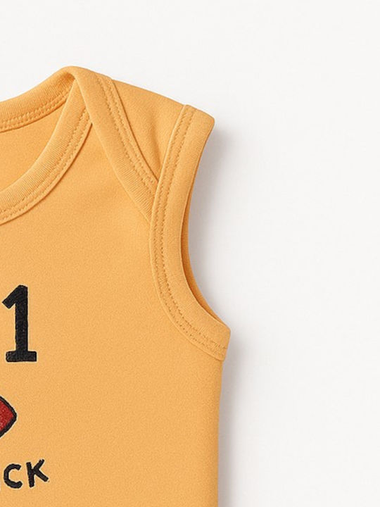 Mother Nest Orange Baby Bodysuit