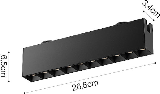 Inlight LED Warmes Weiß Spot in Schwarz Farbe 2858