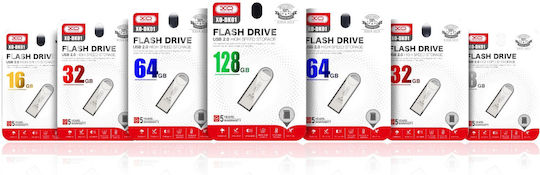 XO Dk01 128GB USB 2.0 Stick Silver