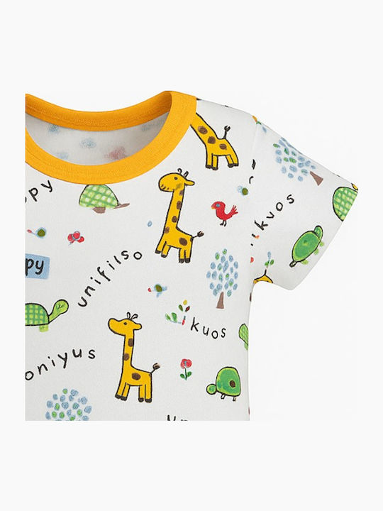 Mother Nest Onesie White Orange