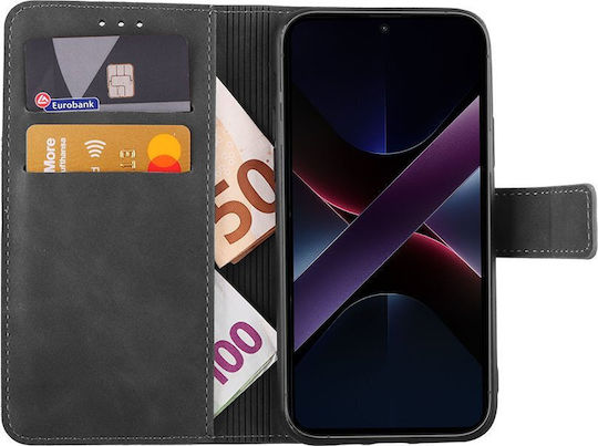 Lime Book Piele artificială / Silicon Gri (Poco X7 Pro)