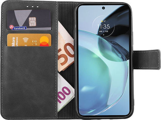 Lime Book Δερματίνης / Σιλικόνης Γκρι (Moto G72)