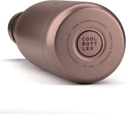 Cool Bottles Kids Water Bottle Thermos Stainless Steel Metallic Rose 500ml