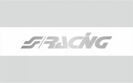 Simoni Racing Αυτοκόλλητη Ταινία Αυτοκινήτου 70 x 15cm για Παρμπρίζ Αυτοκινήτου σε Ασημί Χρώμα