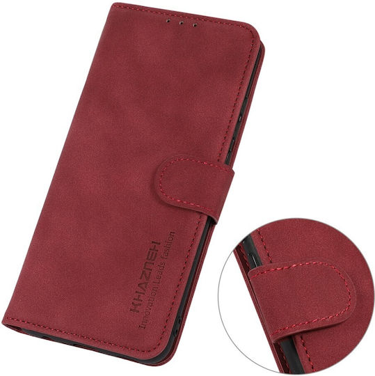 Khazneh Портмоне Кожа Бордо (Xiaomi Redmi Note 14S 4G)