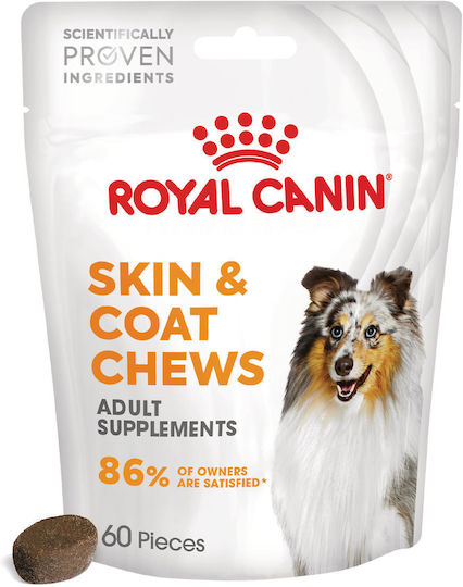 Royal Canin Skin & Coat Chews Oil Dietary Supplement for Dogs for Skin & Hair