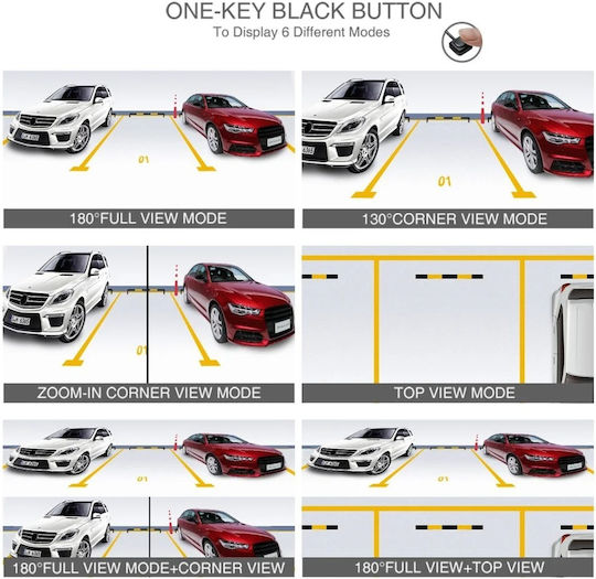 Bizzar Waterproof Car Reverse Camera with Night Vision Universal