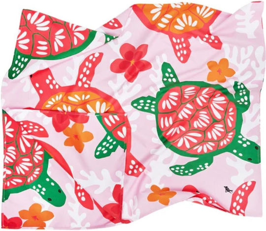 Dock & Bay Kids' Beach Towel Turtley Tropical Microfiber 130x70 cm