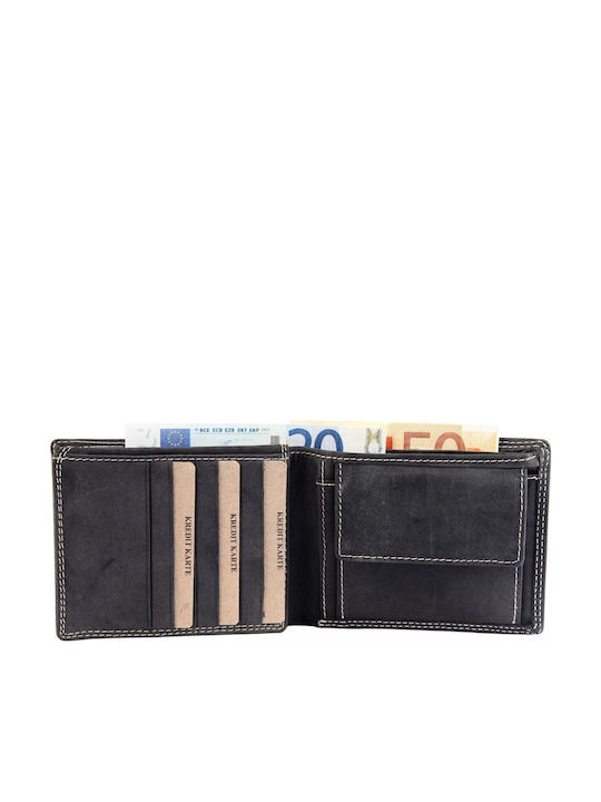 Leather Men's Wallet Classic Black