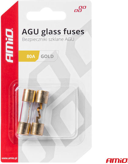 AMiO Set Auto-Sicherungen Glas-Rundsicherungen 2Stück
