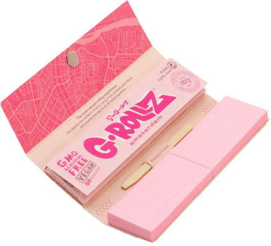 G-Rollz Χαρτάκια Στριφτού Τσιγάρου Slim King Size με Τζιβάνες 50 φύλλα 1τμχ