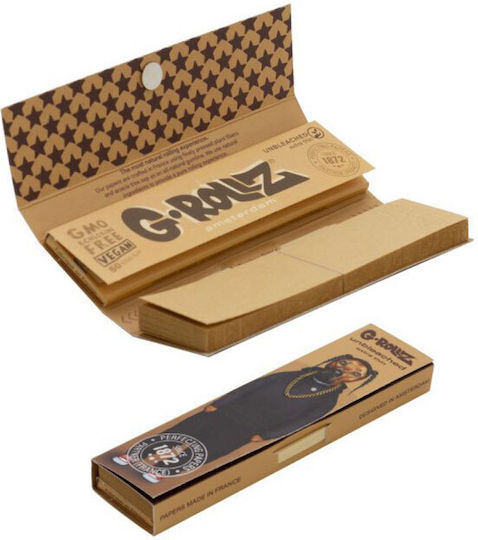 G-Rollz Zigarettenpapier Schlank King Size mit Kegelspitzen 50 Blätter 1Stück