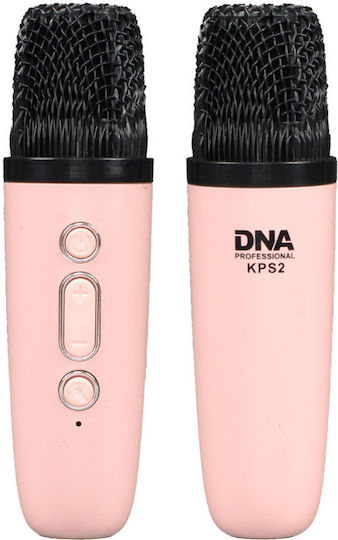 Karaoke Speaker with Wireless Microphones and Lighting Effects KPS2 Pink