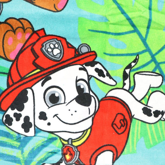 Paw Patrol Kids' Cotton Beach Poncho 55x110cm Ye18269 Mint
