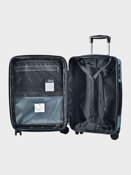Lavor Large Hard Gray Travel Suitcase with 4 Wheels Height 75cm