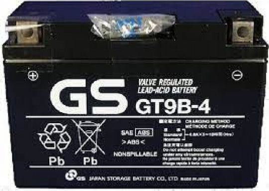 GS Κλειστού Τύπου Μπαταρία Μοτοσυκλέτας YT9B-4
