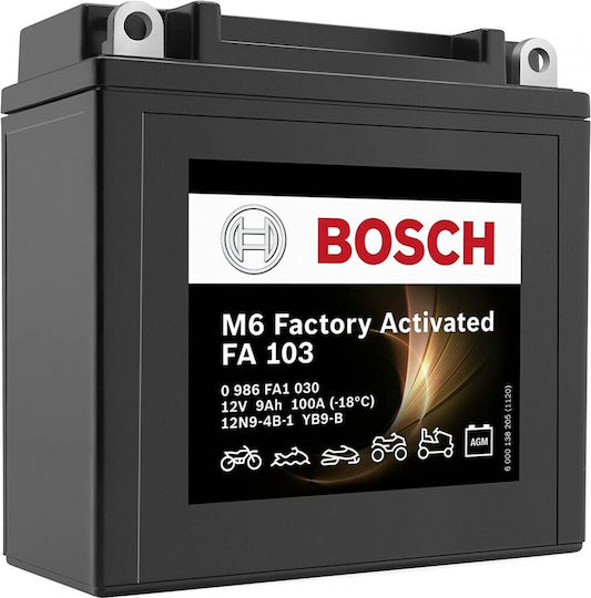 AGM Motorcycle Battery YB4L-B 55A with Capacity 4Ah