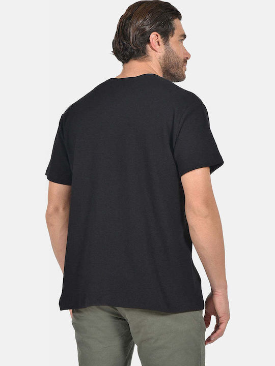 Kurzarmbluse Black