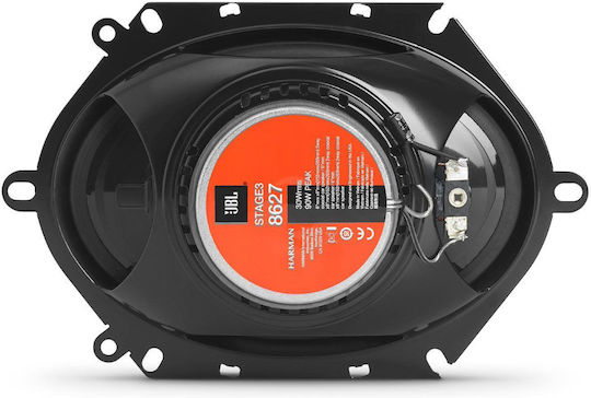 JBL Stage3_8627 Ηχείο Αυτοκινήτου Ομοαξονικά 6x8" με 50W RMS (2 Δρόμων) Τεμάχιο