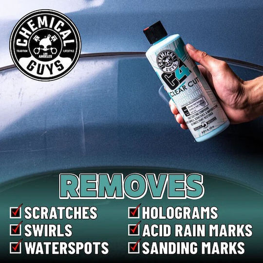 Chemical Guys C4 Clear Cut Correction Compound Αλοιφή Γυαλίσματος Αυτοκινήτου 473ml