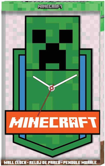 Minecraft Ceas De Perete Pentru Copii Gaming 50x34cm