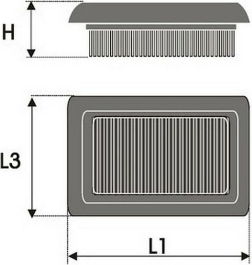 Green Filter Freeflow-Luftfilter Offener Typ für Audi A3