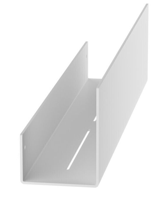 Verdi Wall Mounted Bathroom Shelf Metallic White