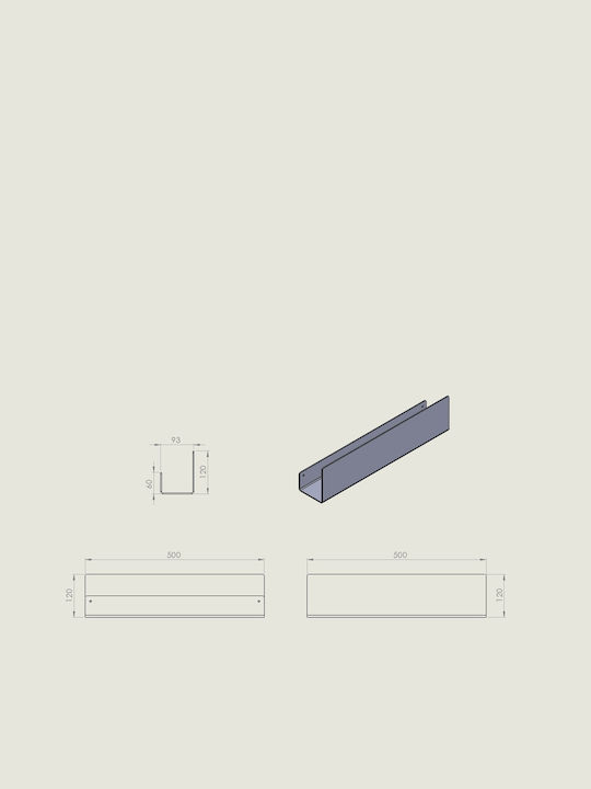 Verdi Wall Mounted Bathroom Shelf Metallic White