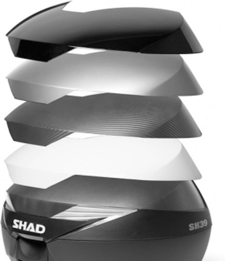 Shad SH39 Carbon Motorcycle Top Case 39lt Black D0B39106