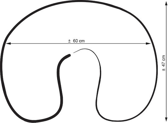Bobono Μαξιλάρι Θηλασμού Μπλε 60cm