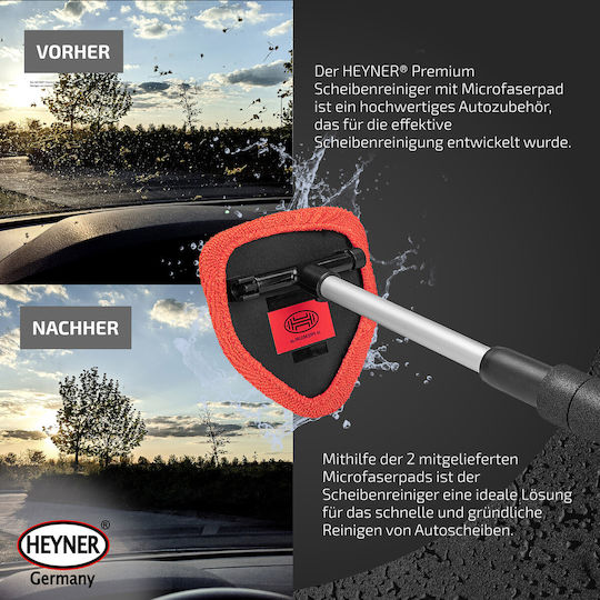 Heyner Screencleaner Πανί Καθαρισμού Τζαμιών Αυτοκινήτου με Κοντάρι τηλεσκοπικό 33-50cm