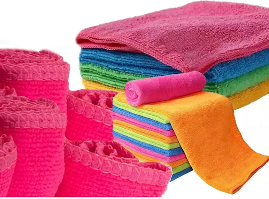 Verk Group Car Microfiber Cleaning Cloths for Car Windows 30x30cm 4 Pieces