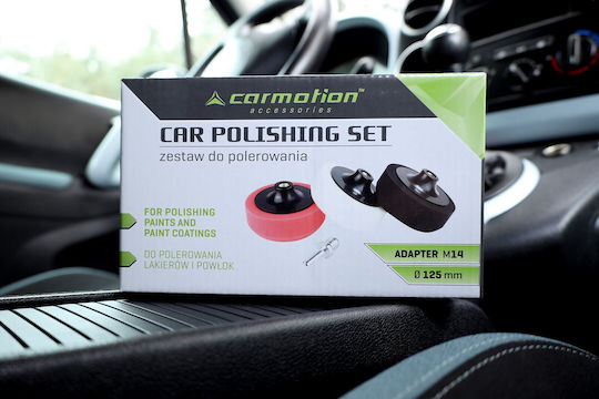 Σετ Σφουγγαριών Γυαλίσματος Carmotion 3x125mm Προσαρμογέα M14