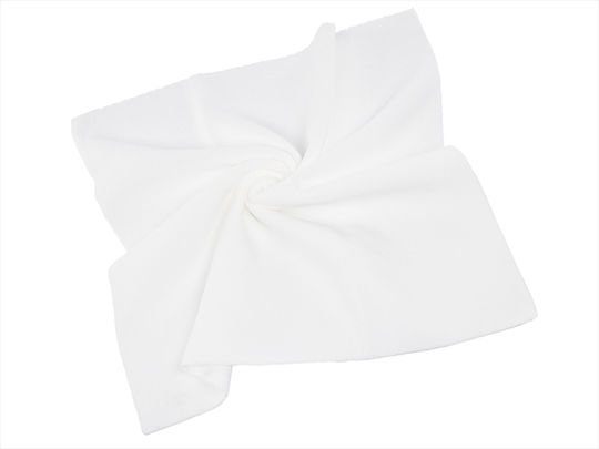 CarMotion Lavetă Din Microfibră De Curățenie Pentru Tapițerie - Piele Auto 340gsm Albă 40x40cm