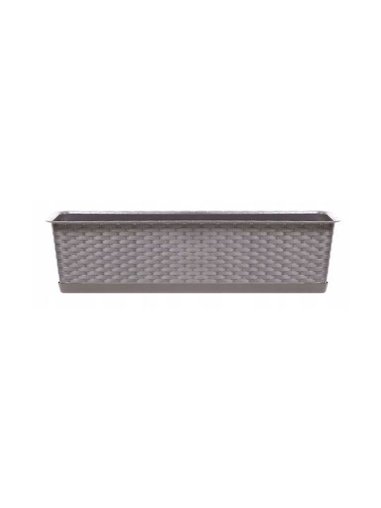 Κασπώ Rattan Καφέ 68.5x17.3x15εκ. 4τμχ