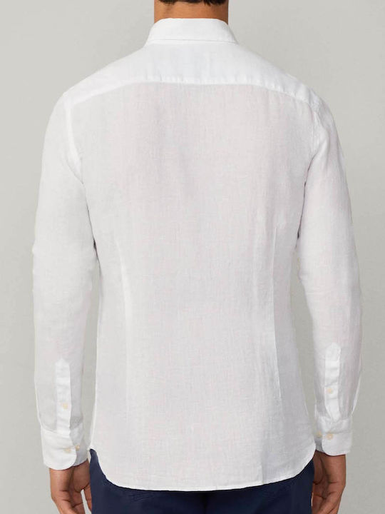 Hackett Linen Shirt Optic White