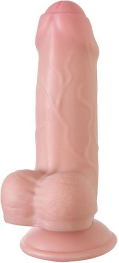 Realistisches Dildo mit Hoden und Saugnapf Fleisch 17cm
