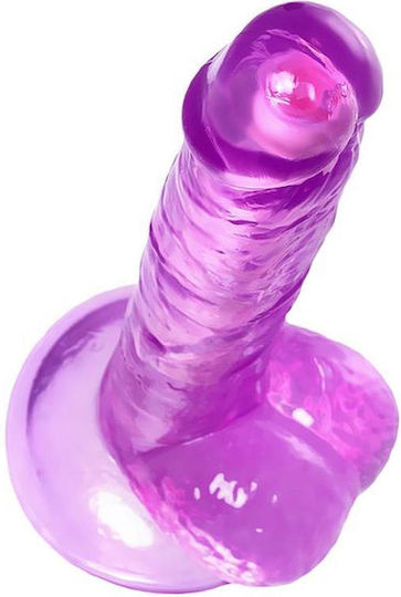 Realistisches Dildo mit Hoden und Saugnapf Lila 20.5cm