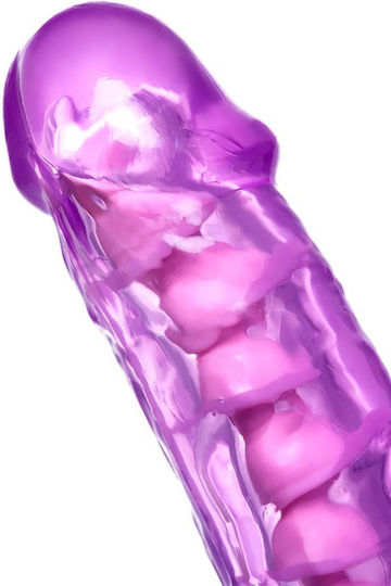 Realistisches Dildo mit Hoden und Saugnapf Lila 20.5cm