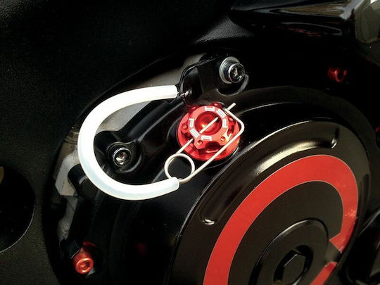 Powerstands Racing Öldeckel Motorrad Rot 00-01312-24