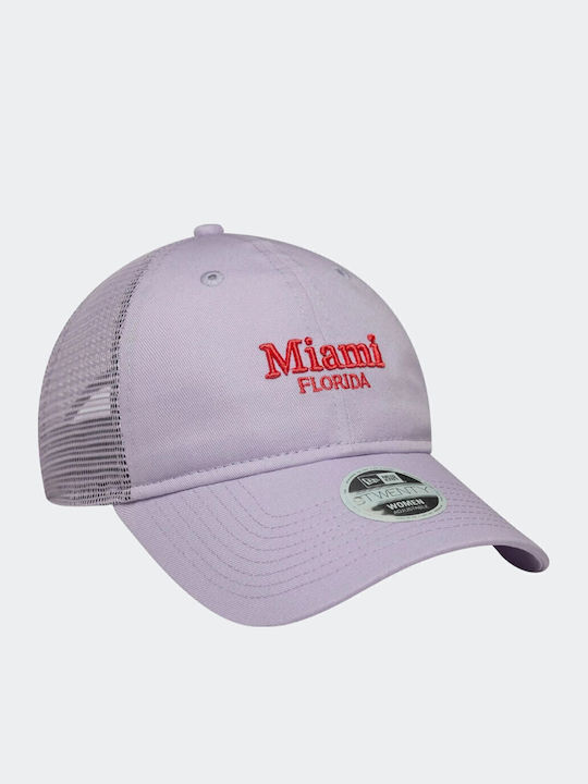 Șapcă New Era 9twenty Trucker New Era City pentru femei, mov