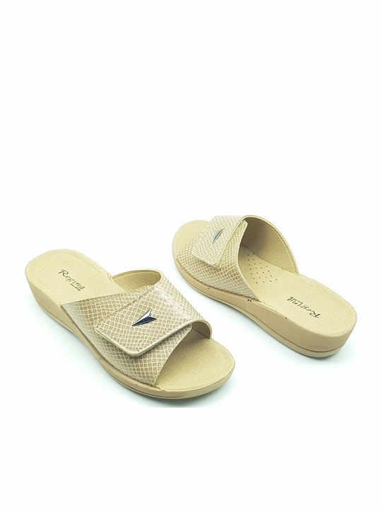 Anatomische Damenplattformen Beige
